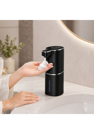 403837 Sensörlü Tezgahüstü Köpük Sabun Dispenseri Siyah