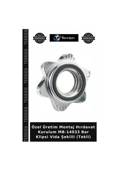 Özel Üretim Montaj Hırdavat Kurulum Mb-14033 Bar Klipsi Vida Şekilli Tekli Çok Renkli