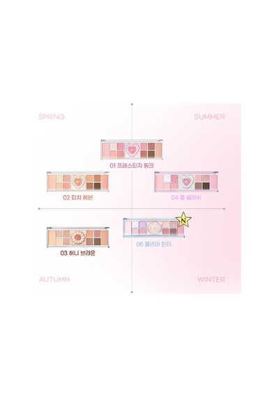Çok Fonksiyonlu Makyaj Paleti All Take Mood Like Palette 05 Clear Winter Cherry Ver
