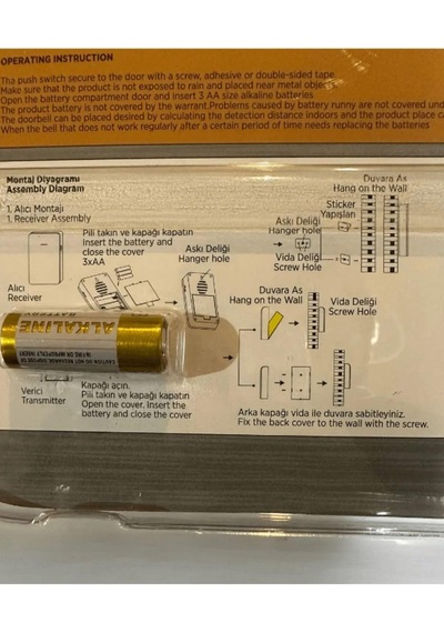 Cata Uzaktan Kumandalı Zil Lux Model Ct-104