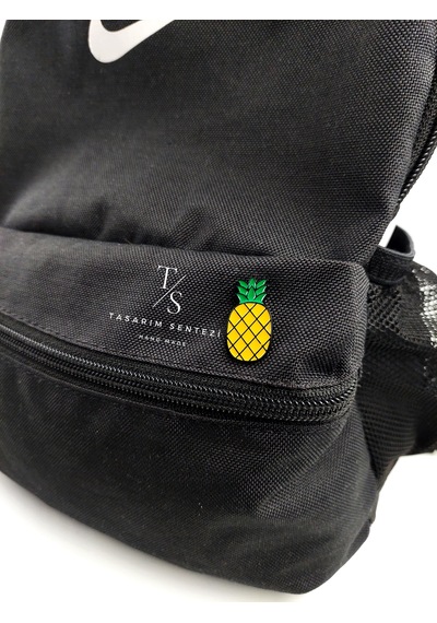 Rozet Metal Broş Yaka Çanta Şapka Takı Aksesuar Ananas Meyve Çok Renkli
