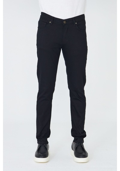 Siyah Spor Erkek Gabardin Pantolon