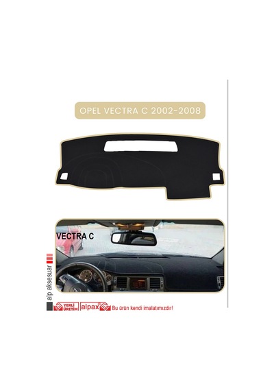 Opel Vectra C 2002-2008 Torpido Koruma Halısı Bej Kenar