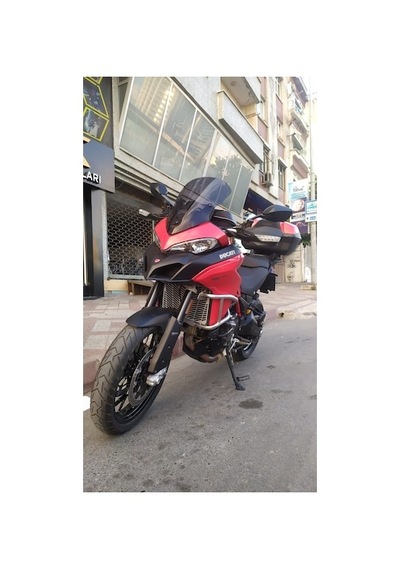 Zeus Motor 2015-18 Ducati Multistrada 1200 Ön Cam 51cm 4mm Koyu Füme Motosiklet Camı Çok Renkli