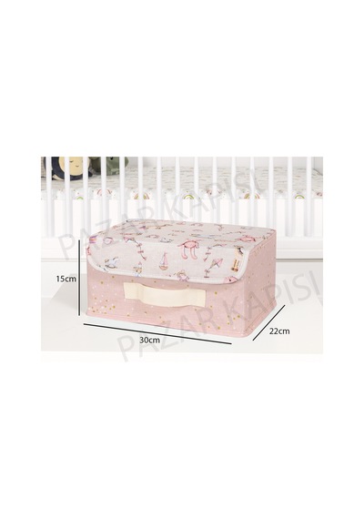 Baby Çok Amaçlı Kapaklı Kutu Düzenleyici Mini Pembe