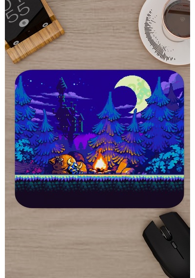 Shovel Knight Kaymaz Dikişli Kauçuk Oyuncu Mousepad V1 - 22x18 Gaming Mouse Pad Fare Altlığı