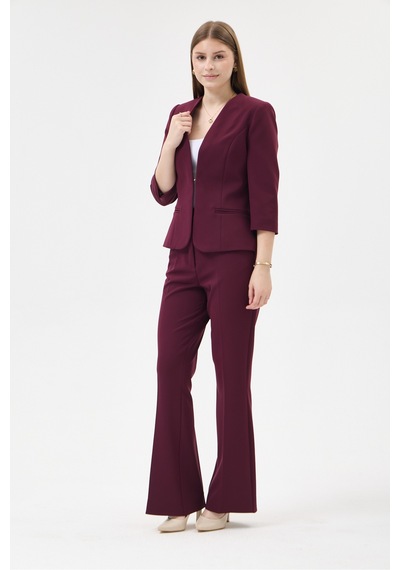 Velnara Moda Mürdüm Zamansız Klasik Kadın Takım Elbise-v Yaka Ceket & İspanyol Paça Pantolon Koyu Mürdüm - 927041557 Koyu Mürdüm Velnara Moda Mürdüm Zamansız Klasik Kadın Takım Elbise-v Yaka Ceket & İspanyol Paça Pantolon Koyu Mürdüm - 927041557 Koyu Mürdüm