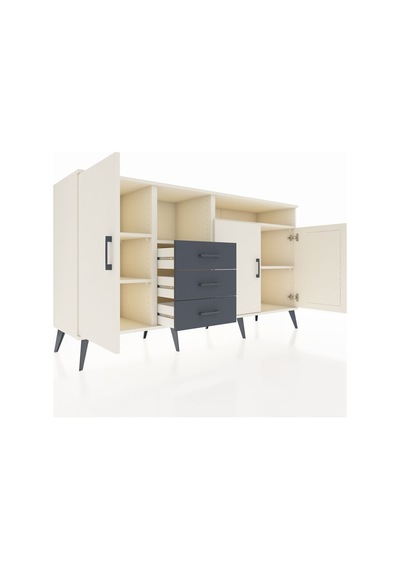 Hyperion Konsol 5 Raflı 3 Çekmeceli 3 Kapaklı 176x44x99 Aytaşı-aytaşı/antrasit Aytası - Aytası Hyperion Konsol 5 Raflı 3 Çekmeceli 3 Kapaklı 176x44x99 Aytaşı-aytaşı/antrasit Aytası - Aytası