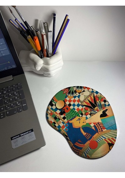 Pharoah Baskılı Bilek Destekli Mouse Pad - Dünya Serisi Sku: Zeus8690010637017