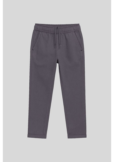 Tommy Life Gri Standart Fit Dokuma Hafif Esnek Chino Erkek Çocuk Pantolon - 11272 Gri