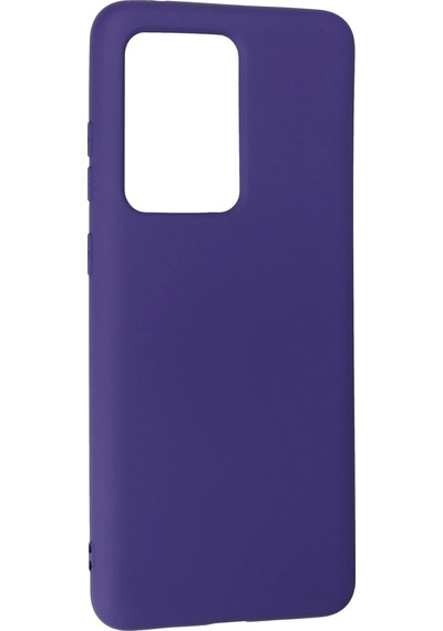 Newface Samsung Galaxy Uyumlu S20 Ultra Kılıf Nano İçi Kadife Silikon Glblseme - 16 - Mor