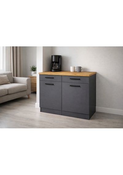 Ayça 2 Kapaklı-2 Çekmeceli Mutfak Alt Modül -120 Cm - Çok Amaçlı Dolap -tezgah Dahil Antrasit Ayça 2 Kapaklı-2 Çekmeceli Mutfak Alt Modül -120 Cm - Çok Amaçlı Dolap -tezgah Dahil Antrasit