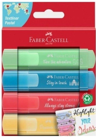 Fosforlu Kalem Seti Pastel 4 Lü Çok Renkli