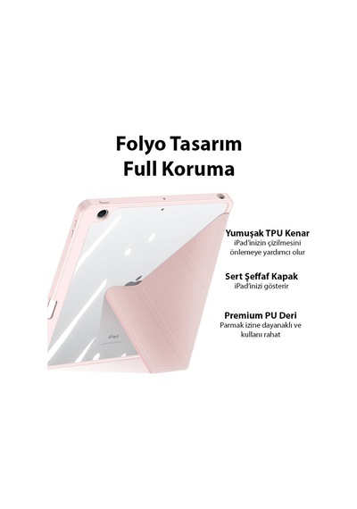 Dux Ducis Apple Uyumlu iPad  10.9 2022 Magiseries Uyku Modlu Kapaklı Kılıf