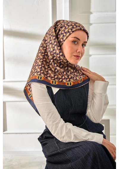 Silk Home Twill İpek Eşarp 11481-30 Siyah, Taba, Gri, Siyah