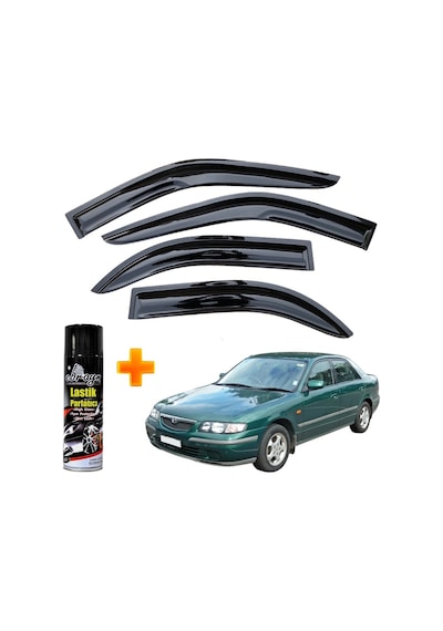 Mazda 626 Mügen Cam Rüzgarlığı Sedan 1992-1997 Arası 4 Lü Takım +500ml Lastik Parlatıcı