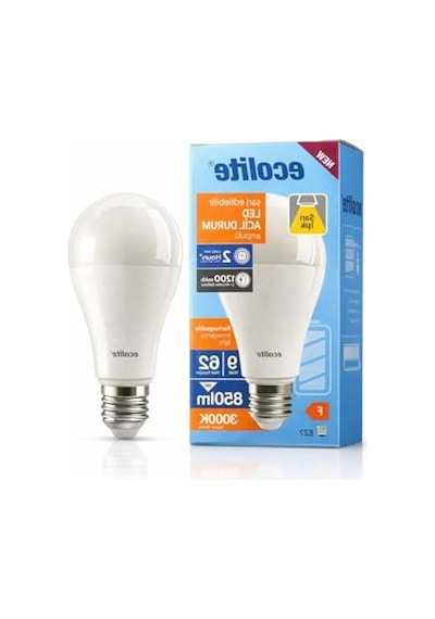 Ecolite Şarjlı Led Acil Durum Ampulü 9w E27 Sarı Enerji Sınıfı F 10c