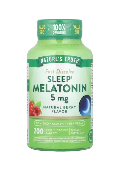 Nature's Truth Sleep Mela/tonin Natural Berry 5 Mg, 200 Fast Dissolve Tablets