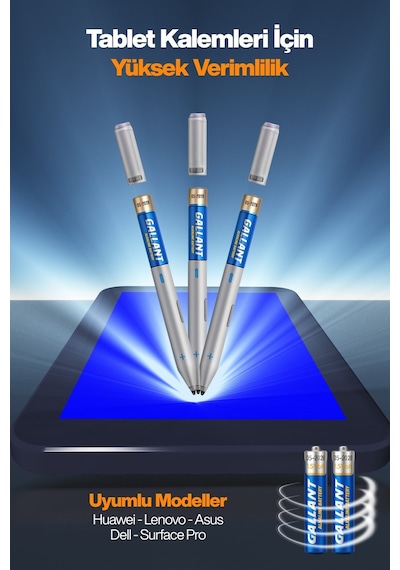 Aaaa 1.5 Volt 23a Alkalin 2'li 4a Tablet Kalemi Pili Lenovo Huawei Asus Dell Surface Pro
