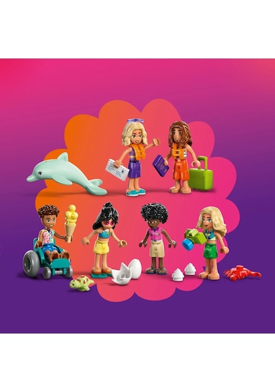 LEGO® Friends Aile Tatil Köyü 42673 - 8 Yaş ve Üzeri Çocuklar için Deniz Hayvanları İçeren Yaratıcı Oyuncak Yapım Seti (1140)