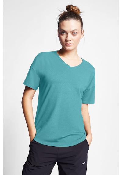 Lescon Kadın Kısa Kollu T-shirt 24s-2215-24b. Yeşil