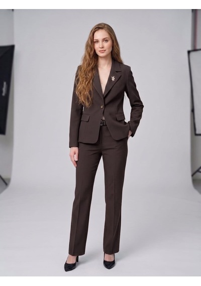Prenses Kadın Blazer Takım Elbise Limited Edition Kahverengi