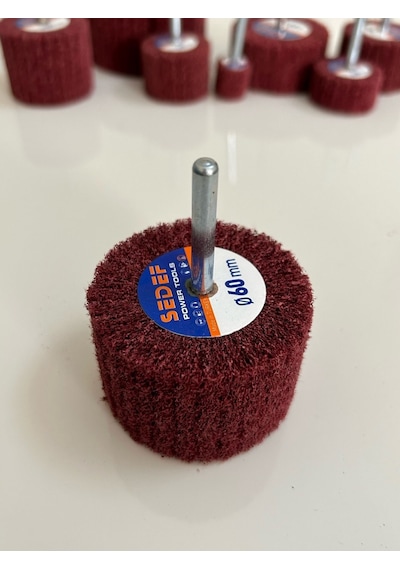 40x20 Saplı Elyaf Mop Zımpara-10'lu Paket-1/4'' Sap