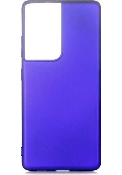 Galaxy S21 Ultra Kılıf Zore Premier Silikon Kapak Saks Mavi
