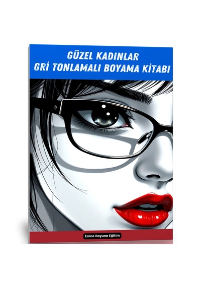 Güzel Kadınlar Gri Tonlamalı Boyama Kitabı