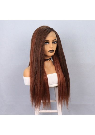 Kızıl Kahve Yaki Afro Peruk - Zmff-582326 Renkli