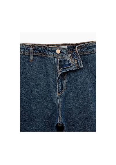 Koton Yüksek Bel Rahat Kalıp Geniş Paça Jean Pantolon - Culotte Jeans Green Cast 6wal40213md Yeşil