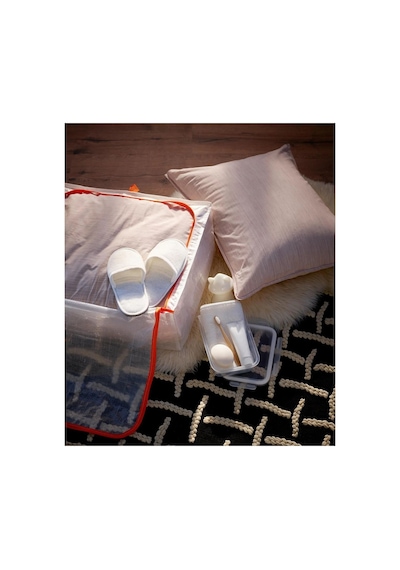 Ikea Parkla Saklama Hurcu 55 X 49 X 19 Cm Beyaz - Turuncu