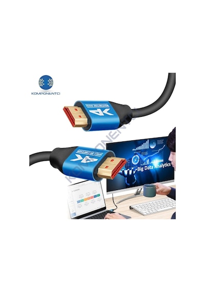 Hdmı Kablo 4k Kalitesi Altın Uçlu Korumalı 5 Metre