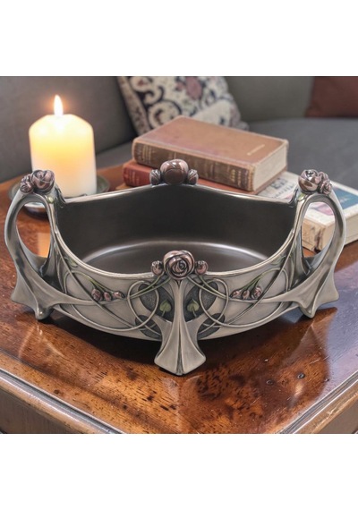 Dekoratif Çiçekli Bowl Wise Veronese Mitolojik Tasarım Poliresin Vazo & Kase 31,5 Cm .