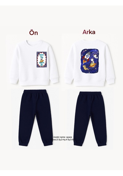 Melomel Sapace Unisex Eşofman Takım Çok Renkli