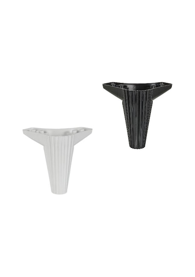 Wetra Ayak Çizgili Siyah 15 Cm Krom