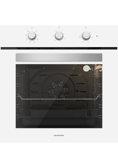 Silverline BO6503W01 - CS5429W01 - 3457 Soho 60 CM Beyaz Cam Ankastre Set