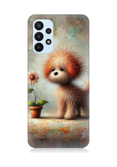 Samsung Galaxy A53 Uyumlu Sevimli Köpek Desenli Silikon Kılıf
