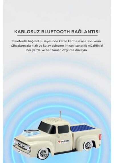 Premium Bluetooth Hoparlör D44 Bej Çocuk Tasarım Ürün Seyahat