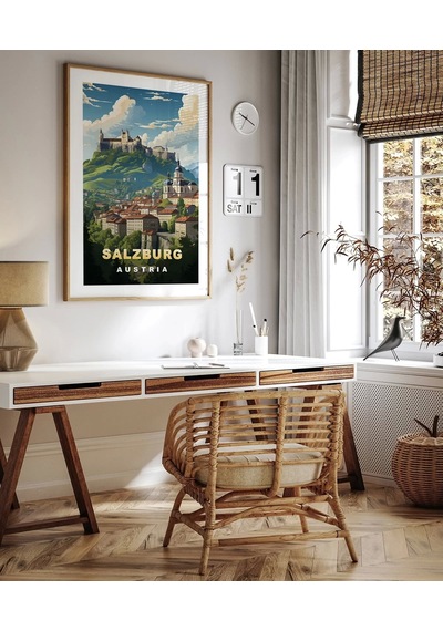 Çerçevesiz Poster Salzburg'un Zarafeti