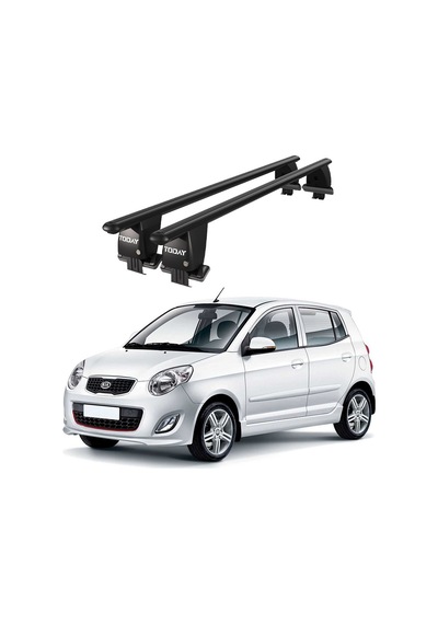 Royal Kia Picanto 2011-2017 Uyumlu Siyah Kilitli Ara Atkı Port Bagaj Tavan Barı