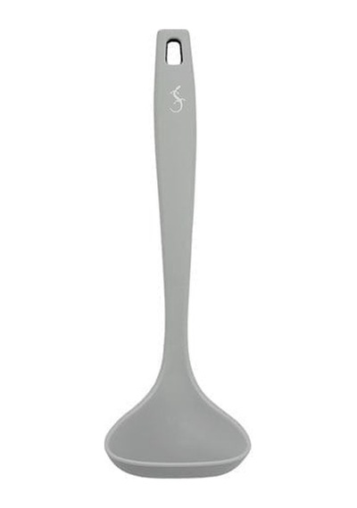Lurch - Platin Silikon Sos Kepçesi 28 Cm Açık Gri - Yanmaz, Yapışmaz, Bükülmez, Çizmez, Tat Ve Koku Bırakmaz - 240015