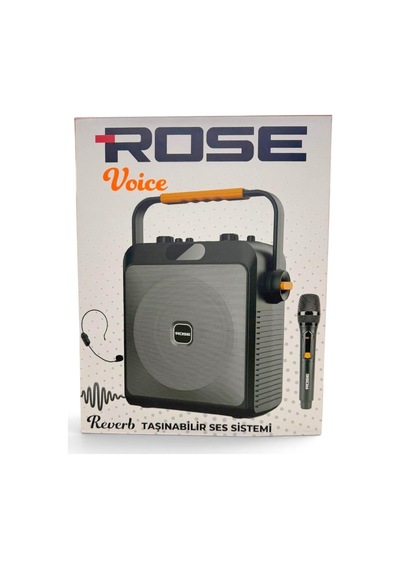 Rose Voice Hp-503 6.5'' 100watt Taşınabilir Ses Sistemi - Headset Telsiz Mikrofonlu