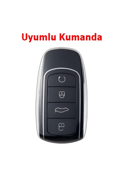 Chery Tiggo 8 Omoda 5 Tiggo 7 Uyumlu Anahtar Kumanda Kılıfı Oto Anahtarlık Siyah Gold