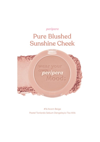 Peripera Pure Blushed Sunshine Cheek 16 Acorn Beige