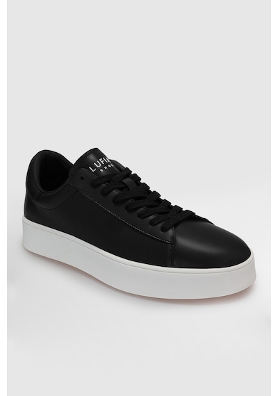 Lufian 111230254 Anton Sneaker Erkek Deri Ayakkabı Siyah