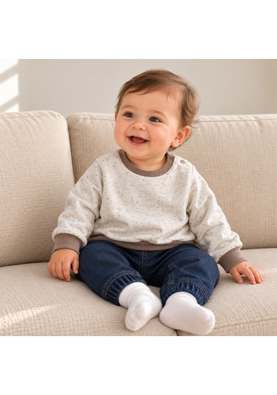 Bebe Bebek Sweatshirt Açık Kahverengi