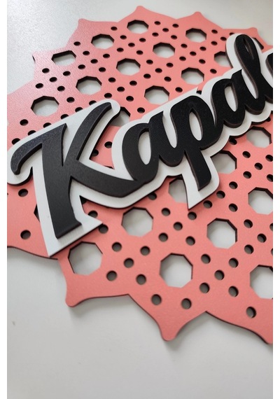 Hazeran Günebakan Desenli 5d Modern Açık/kapalı Tabelası - Pembe