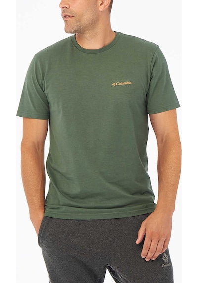 Columbia CSC M Basic Logo Brushed Erkek Kısa Kollu T-Shirt Yeşil