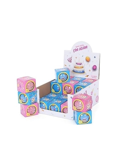 Yuup Doğum Günü Temalı Çim Adam 6'lı Set Çocuklar İçin Eğitici Ve Eğlenceli Bitki Yetiştirme Kiti